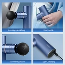 Sunluxy CM20C Electric Handheld Massager Gun – 76W Power, 9-Hour Battery Life, 5 Speed Levels & 4 Massage Heads, Compact Deep Tissue Percussion Massager image 6