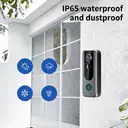 ochama Sonnette Vidéo Intelligente - Caméra de Surveillance Domestique, Œilleton Électronique, Accès à Distance, Étanche et Anti-poussière, Vision Nocturne Ultra-claire, Détection Humaine, Audio Bidirectionnel image 5