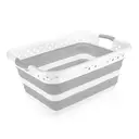Addis 45L Collapsible Grey Laundry Basket image 3