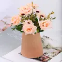 Yuejia Vase en céramique rustique marron - 15 cm image 2