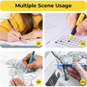 M&G Mechanical Pencil Set, 1.8 mm Lead Holder, 12 Pack Drafting Pencils with 12 Tube 2B Lead Refills and 12 Erasers, Drawing and Sketching Pencils for School and Office image 5