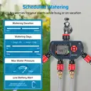 DEWENWILS Programmateur d’arrosage automatique 4 zones avec fonction de retard pluie et modes manuel/automatique image 3