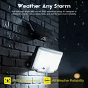 VIVREAL  Solar wall lights Charged by solar energy， 318Led YHM01C, New Year Sale , Top gift picks image 7