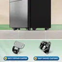 DEVAISE 3 Drawer Filing Cabinet, Lockable File Cabinet Metal Under Desk Storage Fits Letter/Legal/A4 Size for Home Office, Balck image 5