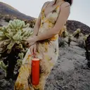 Bottle Bottle Stainless Steel Water Bottle 700ml with Straw and Lid, Sports Insulated Metal Water Bottle with Handle (Orange) image 5