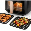 BLACKMOOR Flat Silicone Air Fryer Liner Set of 2 - Medium image 2