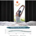 PONY DANCE Rideau occultant avec œillets, 132 x 137 cm - Noir image 2