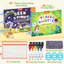 JoyCat Preschool Learning Activities Set (2 Pack) – Seek & Find Game Books and Letters Numbers Handwriting Practice Tracing Workbooks for Toddlers & Kids, Birthday Gifts for Girls and Boys Ages 3-5 image 1