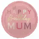 Unique Party Happy Birthday Mum Foil Balloon, 45cm image 1