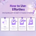 Liby Fragrance Legend Laundry Detergent Pods - Florentine Iris Fragrance, 42 Pods, 6-in-1, Efficient, Gentle Cleaning, Powerful Bacteria Removal image 8