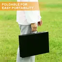 Huacan Outdoor folding barbecue grill with built-in barbecue toolbox style grill, barbecue rack, stall grill, 1 piece image 5