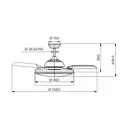 Philips Ceiling Light LED & Retractable Fan Bliss 3 Brightness Settings with Remote White 28W+35W image 7