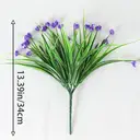 Yuejia 4P CS 13.39in/34cmArtificial Spring Grass, Camellia, Starry Sky, Simulated Home Decor, Simulated Flower Decoration(purple) image 1