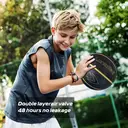 High-quality Rubber Basketball（27.5"） Size5# Black/Gold image 2