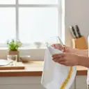 Dexam Glass Cloth Love Colour Cotton/Linen Ochre 50x70cm image 2