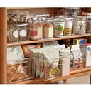 Boîte de Rangement avec Poignée Intégrée - Grande Capacité pour Cosmétiques, Serviettes, Savon et Shampooing - Idéale pour la Salle de Bain - Lot de 4 - Transparent image 6