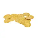 Unique Party Plastic Gold Treasure Coins, 30 Pack image 0