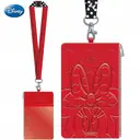 Porte-cartes avec Lanière Matelassée Disney Minnie Mouse - Produit Officiel, Motif Nœud Rouge, Accessoire Thématique Films & Animé, Idée Cadeau image 2