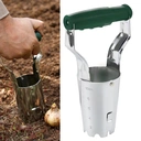 FLORA GUARD Bulb Planter with Depth Mark - Ideal Bulb Transplanter for Planting (Green) image 0