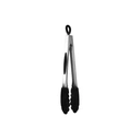 MASTRAD Pince multifonction de cuisine en acier inoxydable et silicone noir - 30 cm image 0