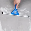 25CM Professional Window Squeegee with Aluminum Alloy Head and Blue Plastic Handle image 1