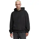 URBAN CLASSICS Sweat à capuche en velours jacquard noir - Taille L image 1