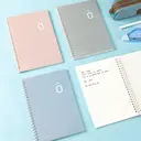 Deli 0 Series Lot de 4 carnets à spirale A5, papier ligné 70g/m² - 80 feuilles / 160 pages image 5