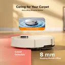 Roborock Q10 X5+ Robot aspirateur laveur avec station de vidage auto, 10000 Pa, PreciSense LiDAR, blanc image 7