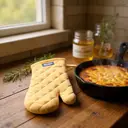 Dexam Single Oven Glove Love Colour 100% Cotton Ochre image 3