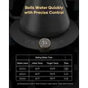 Cocinare FLOW M9 Bouilloire électrique à col de cygne avec contrôle de température précis et chauffage rapide, 1500 W, Goya Black - 0,9 L image 3