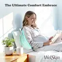 Welskin V-Shaped Maternity Pillow, Soft Air-Layer Fabric, High-Resilience PP Cotton Filling, 19.7×19.7×5.9 in – Model XT-01 image 1