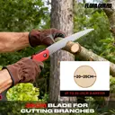 FLORA GUARD 10 Inch Folding Pruning Saw, Quality SK-5 Steel, Soft Grip Hand Saw for Wood Gardening Camping Bushcraft image 0