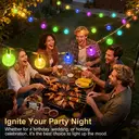 Vivreal Solar Bubble Ball String Lights – 7M (23 ft) 50 LEDs Multi-Color， Waterproof Outdoor Solar Fairy Lights for Garden， Patio & Holiday Decoration, New Year Sale , Top gift picks image 7