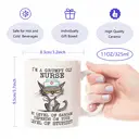 Alphynix 1 Mug céramique blanc 33cl avec une Infirmière Grumpy Cat avec stéthoscope, cadeau parfait pour les vrais professionnels médicaux honnêtes cette saison de fêtes,Le cadeau de la saint-valentin, cadeau d’anniversaire image 5