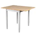 Dining Table Altona Rectangle Extendable Drop Leaf Grey/Oak 76x61-97cm image 2