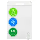 abode A99CF0E1W 99L Chest Freezer - White image 1