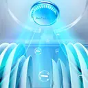 Midea MDWEF1034C(W)-WG-UK 45cm Freestanding Slimline Dishwasher - 10 Place Settings - White - E Rated image 3