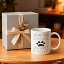 Alphynix Je travaille dur pour que mon chien ait une vie meilleure - Mug drôle pour amoureux des chiens - Mug café 33cl - Mug blague drôle - Employé, Patron - Parfait pour anniversaire, femmes, ou ami,Le cadeau de la saint-valentin, cadeau d’anniversaire image 6
