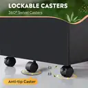 DEVAISE 3 Drawer Filing Cabinet, Lockable File Cabinet, Under Desk Drawers with Storage, Wood Fits Letter / A4 Size for Home Office, Black image 4