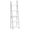 Vida Designs Bookcase Bristol Ladder 5 Shelves White image 2