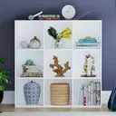 Vida Designs Bookcase Durham 9 Cube White image 5