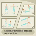 SONGMICSHOME  Ensemble de 2 haltères hexagonaux en néoprène, 2 x 3 kg, avec barres d'haltères, Entraînement à domicile, Turquoise image 7