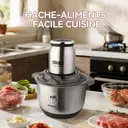 DSP KM4108 Hachoir alimentaire 5 L en acier inoxydable, avec 2 vitesses et couteau à 5 lames image 1
