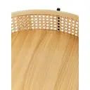 Interiors by Premier Side Table Depok Round Rattan/Black image 1