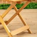 Interiors by Premier Side Table Beauport Wood Foldable Natural image 2