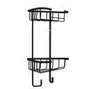Croydex Slimline Two Tier Corner Shower Caddy - Matte Black image 3