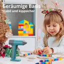 TILSWALL Kabellose Heißklebepistole mit (20 Stück) 7 x 140 mm Klebesticks, Mini wiederaufladbare Heißklebepistole USB-C, 30 s schnelles Aufheizen, Tropfstopp-Düse, ideal für DIY, Basteln & Reparaturen – Blau image 7