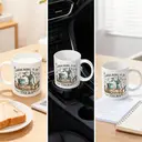 Alphynix 1 Mug céramique blanc 33cl avec gieter, schep und bloeiende bloemen met vogel, perfect cadeau voor tuinliefhebbers dit vakantieseizoen,Le cadeau de la saint-valentin, cadeau d’anniversaire image 5