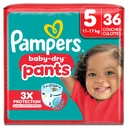 Pampers Baby-Dry Pants, Taille 5, 36 couches-culottes image 0