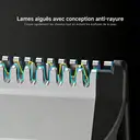 Kit de toilettage portable 3-en-1 – Tondeuse électrique pour poils du corps, rasoir et coupe-ongles à nez avec 3 têtes interchangeables et 3 peignes-guide, lames tranchantes et sûres, étanchéité IPX7, autonomie de 120 min, verrouillage de voyage, compact et léger pour les hommes en déplacement – Idéal pour les voyages, le bureau et à la maison, excellente idée de cadeau. TR2 image 6